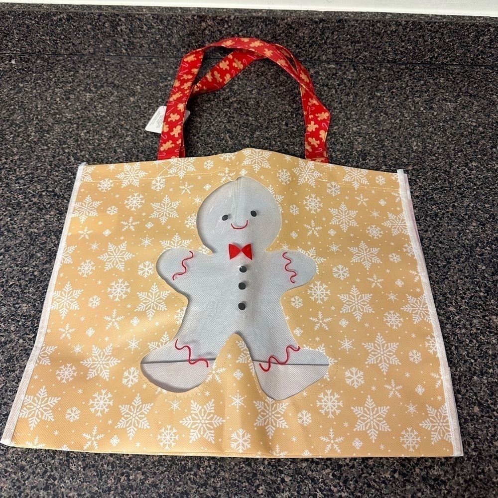 Christmas Gingerbread Reusable Tote Bag